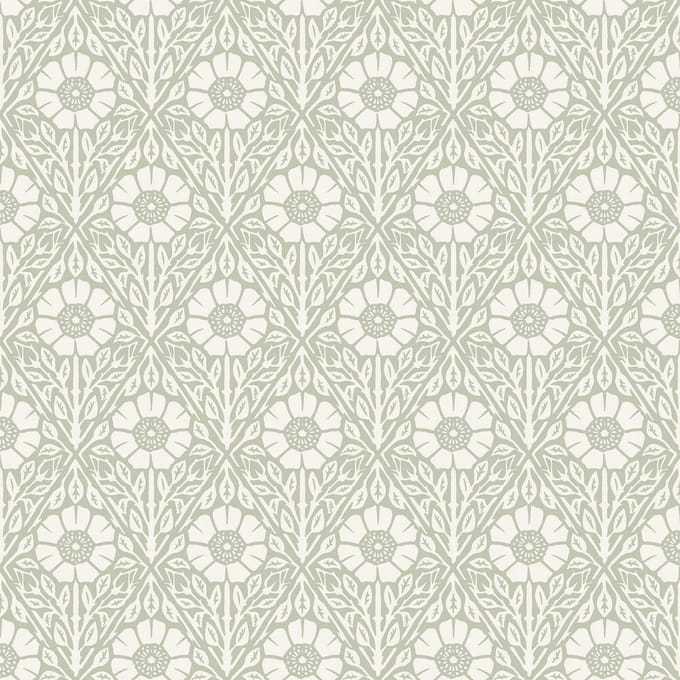 Boråstapeter Vliesbehang 5811 - Nordic Folks - Botanisch Groen - 53cm x 10.05m
