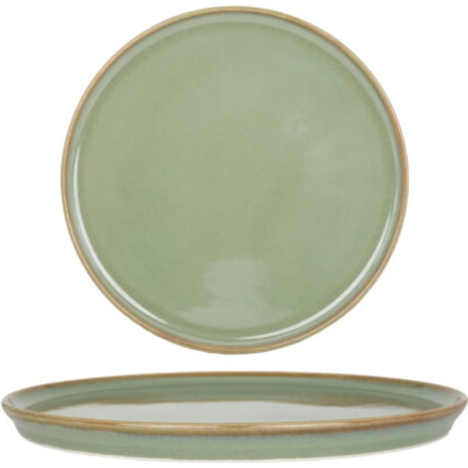 Bonna Dessertbord - Sage Hygge - Porselein - 22 cm - set van 6