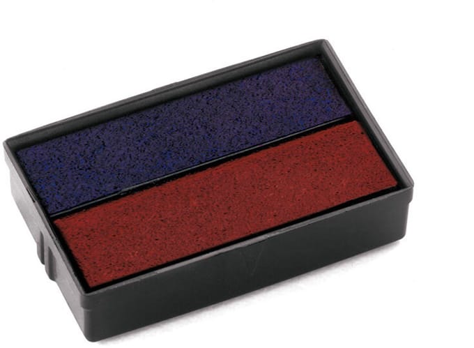 Stempelkussen Colop E/10/2 blauw en rood | 5 stuks
