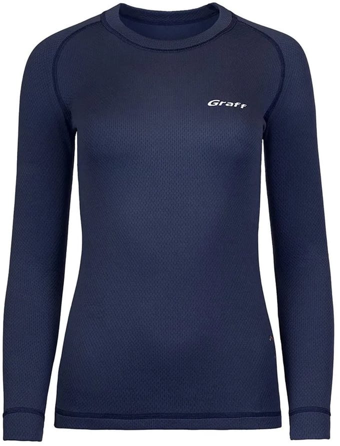 Graff Duo Skin 300 Lange Mouwen Basislaag Blauw 5XL Vrouw