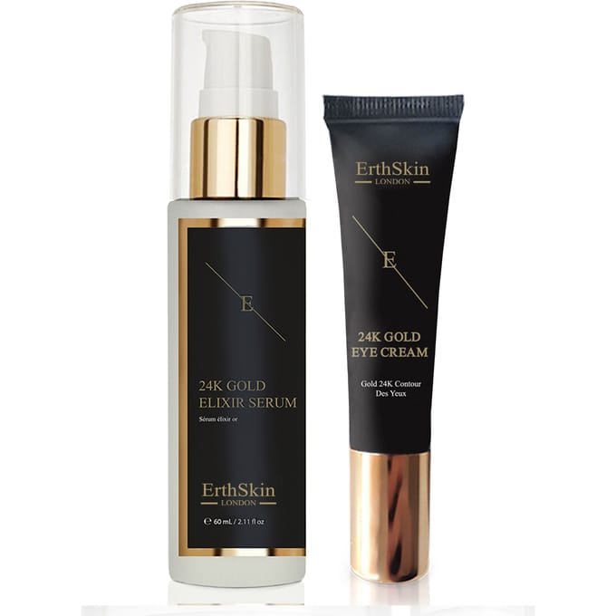 Anti-rimpel elixer serum 24k goud + crème voor onder de ogen 24k goud