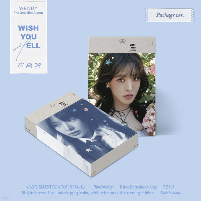 WENDY (Rood fluweel) - Wish You Hell / 2e Mini-Album (Pakket ver.) Package ver. gray
