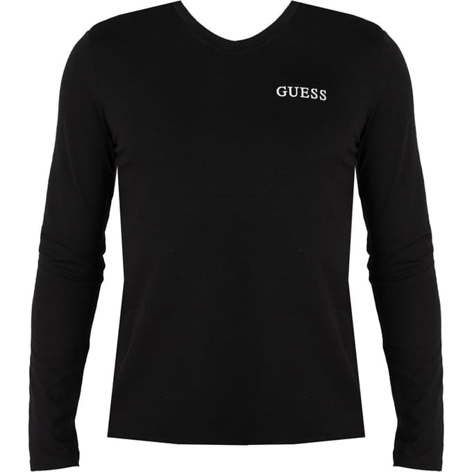 Guess Longsleeve Mannen zwart
