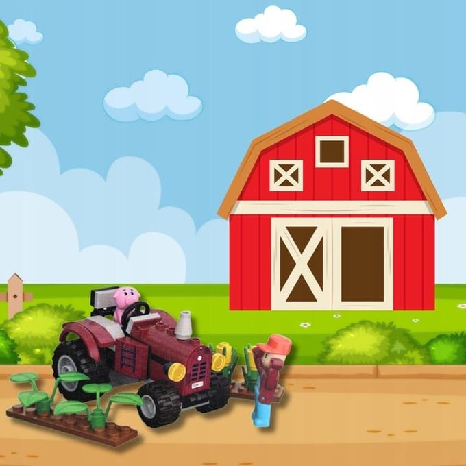 Kid’s bricks, farm