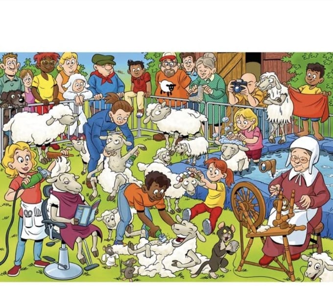 Goliath - That's Life Junior - Schaapscheren - 240 stukjes - Legpuzzel - Kinderpuzzel