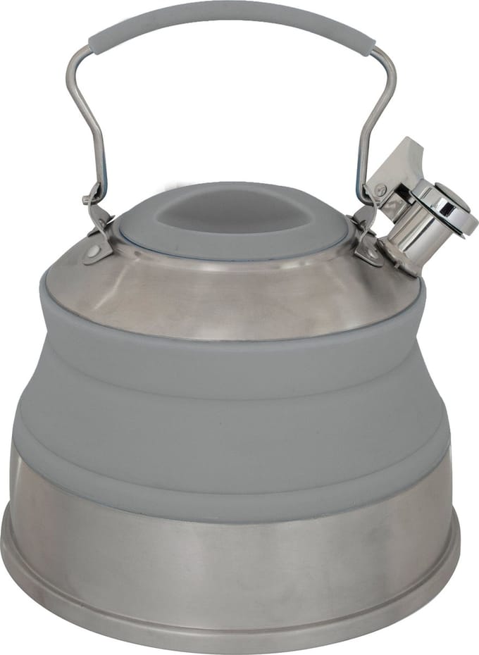 Eurotrail Opvouwbare Waterketel 2L - Camping Fluitketels - Grijs
