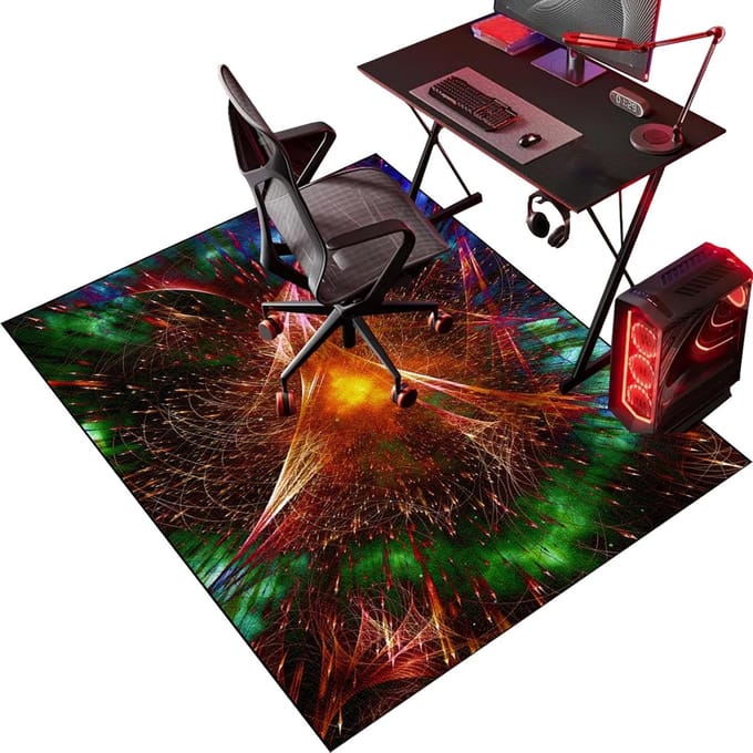 Stoelonderlegger Vloerbescherming - Bureau Mat - Thuiswerken Gaming - Krasbestendig Geluiddempend - Diverse Maten