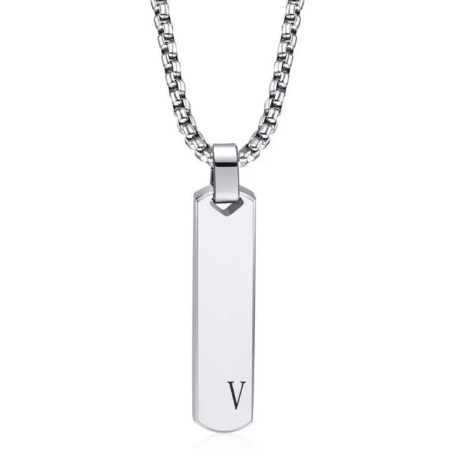 Nivard Ketting - Heren - Staal - Nep zilver - Met Hanger - V