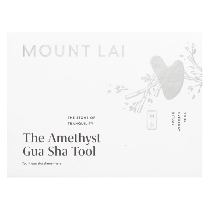 Mount Lai, outil gua sha en améthyste, 1 pièce blue