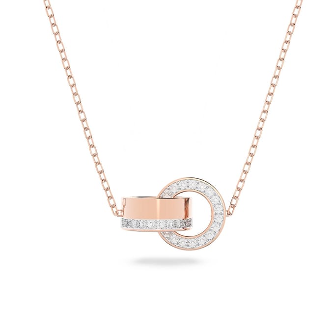 Swarovski Dames Ketting Metaal  -  Roségoudkleurig