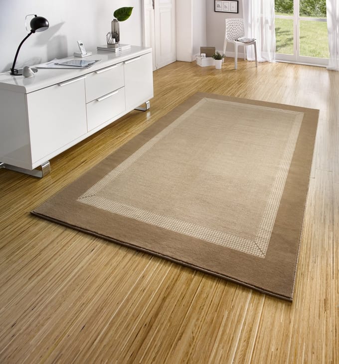 Flycarpets Laagpolig vloerkleed - Designer Velours - Beige 200x290 cm