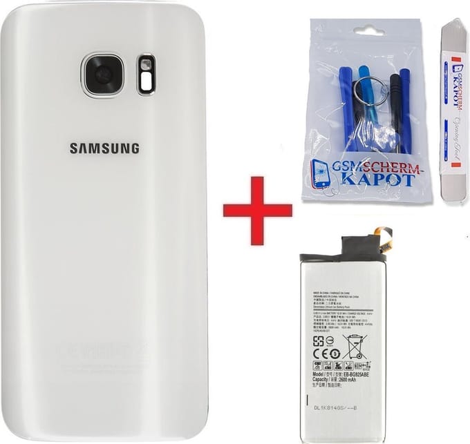 Achterkant + Batterij Geschikt voor Samsung Galaxy S7 – Premium – Wit