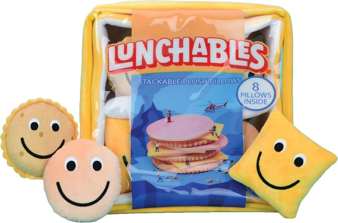 Grappige Kussen Set in Lunchpakket Stijl met Snack Vormen