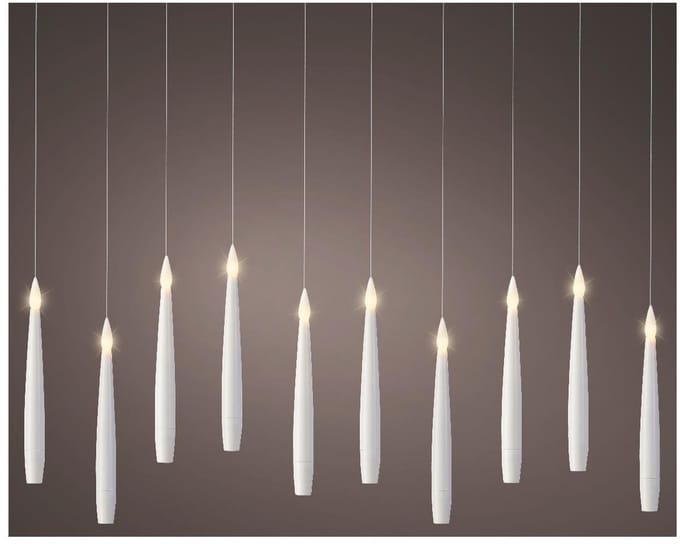 Decoris Led Kaarsen - 10 Led's - Warm Wit - 18cm - Binnen