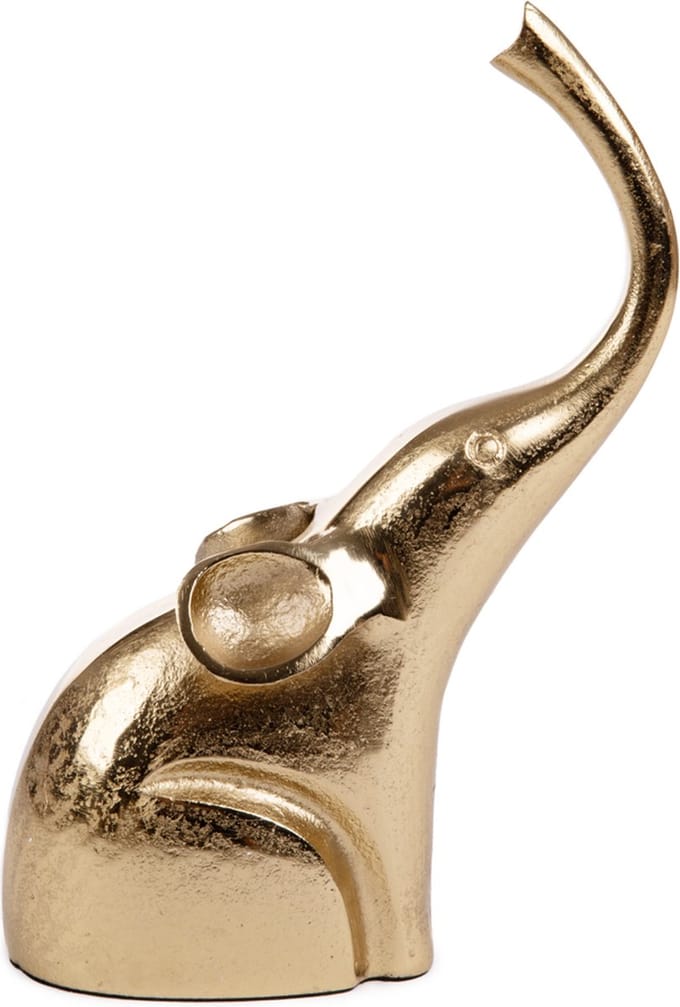 Homla - Staand Ornament - Gouden Olifant - 18x8x25 cm