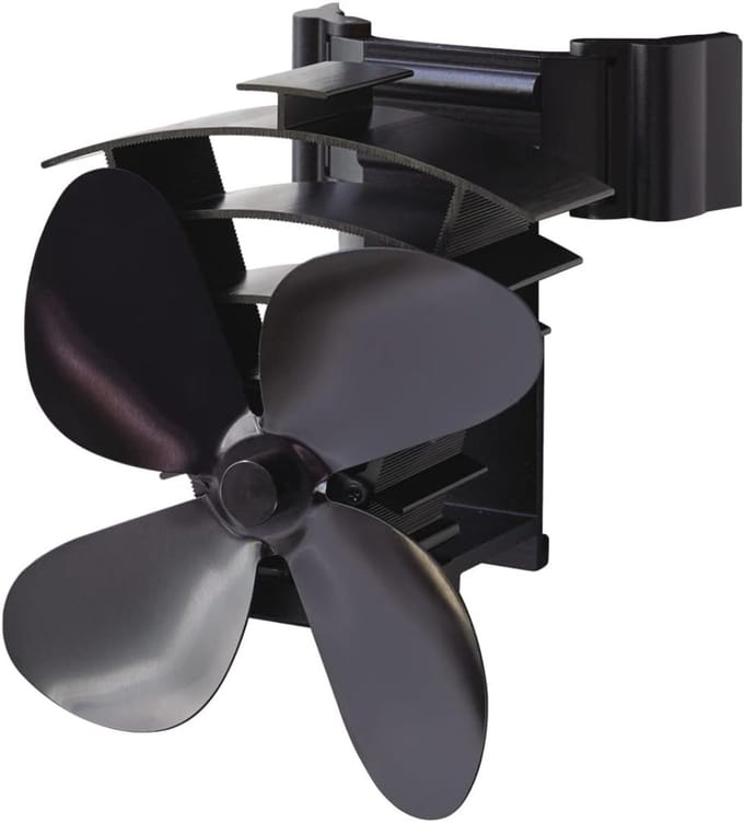 ZMR® Houtkachel Ventilator - Houtkachel - Kachelventilator - Zwart - 5cm x 8cm x 8cm