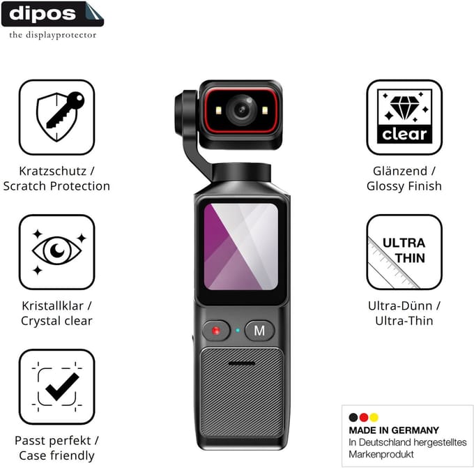 dipos – 4x Beschermfolie geschikt voor IKLOOCQ WH129S3 | Krasbestendige & heldere Screenprotector Ultra-Thin