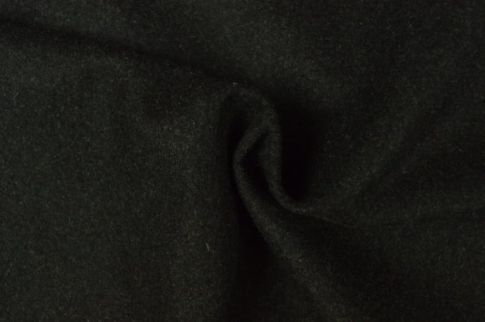 10 meter wol stof - Antraciet - 78% polyester - 22% wol