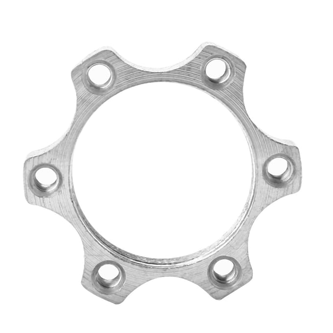 Roue Libre Vélo Moyeux Filetés Disque Rotor de Frein à Disque Adaptateur de Rotor 6 Trous Pièce (44mm) white