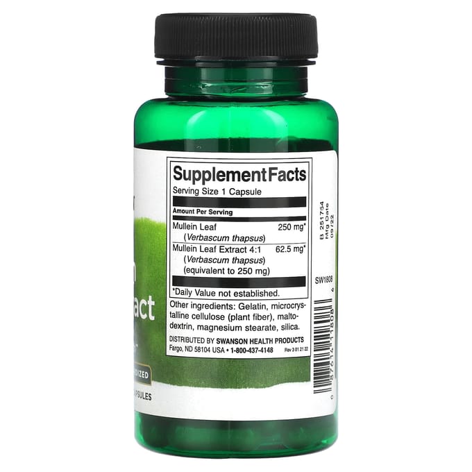 Toorts Blad Extract, 250Mg, 60 Capsules