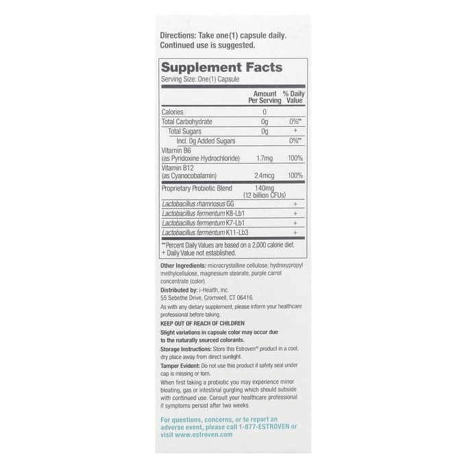 Symptoomverlichting bij de menopauze, SlimBiotic® Gewichtsbeheersing Probiotische Mix, 30 capsules