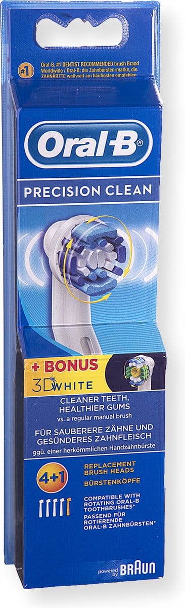 Oral-B Opzetborstel Precision Clean - 4 + 1 Extra