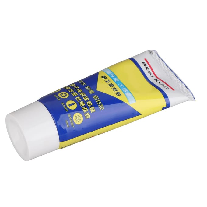 Mastic Silicone Multifonctionnel Mastic d'Étanchéité Imperméable pour Sous-Sol Salle de Bain Cuisine Intérieur Type 1 yellow