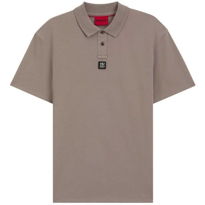 Hugo Mannen Deabono Logo Poloshirt (Medium Bruin)
