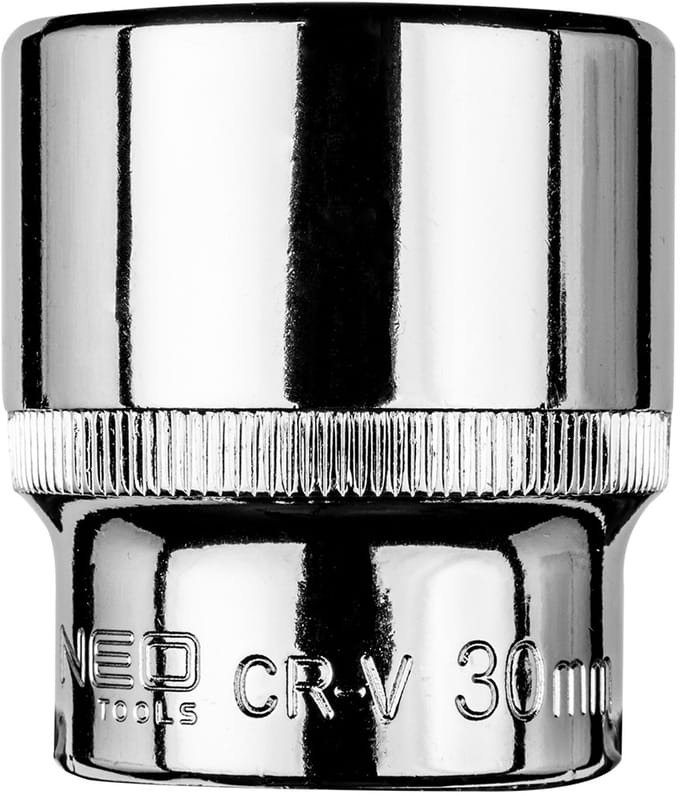 NEO - Zeskantsocket - 1/2 inch - 30 mm - Chroom-Vanadiumstaal