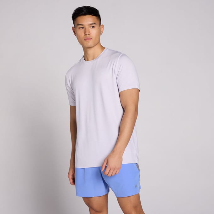 MP Heren Tempo Marl T-Shirt - Lila Grijs - M