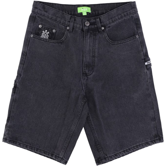 Huf Workman Korte Herenjeans Zwart Denim