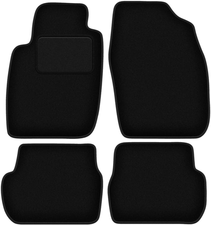 Zwarte veloursmatten voor: Toyota Starlet P9 hatchback (1996-1999)