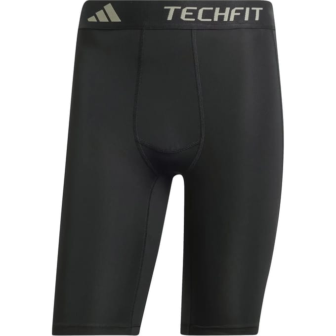 Adidas Performance Techfit Compression Training Korte Legging - Heren - Zwart