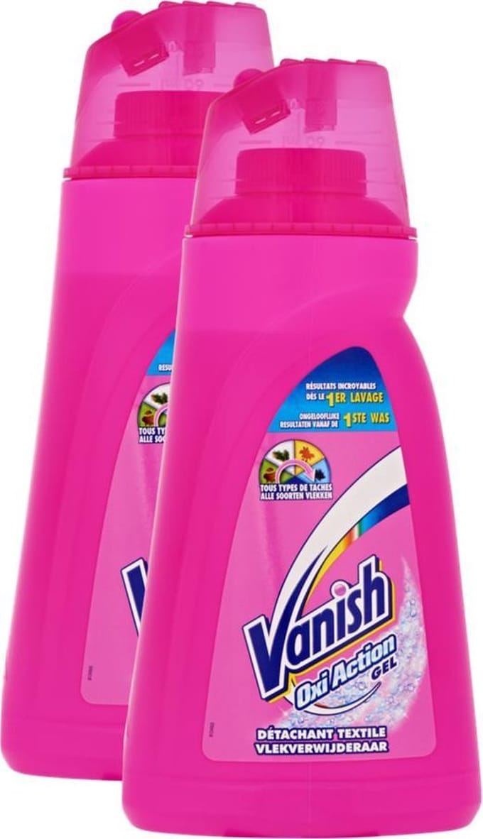 Vanish Oxi Action Intelligence Gel Vlekkenverwijderaar - 2x1ltr