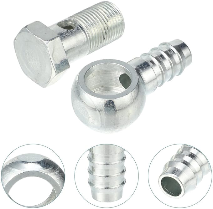 Dailygoods - 18mm ID Banjo Fitting Brandstofleiding Adapter - 4 Stuks
