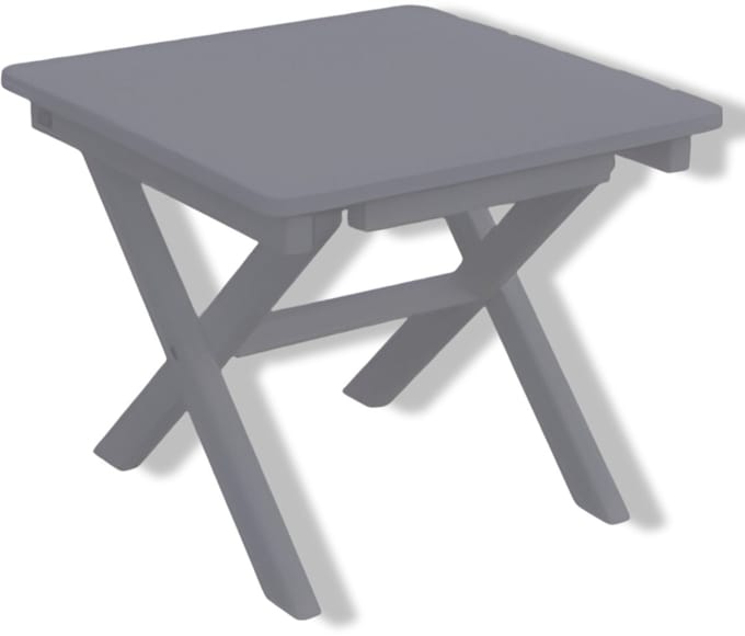 Buitengewoon de boet - Klaptafel Westerly lichtgrijs 45x45x38 cm Bu...