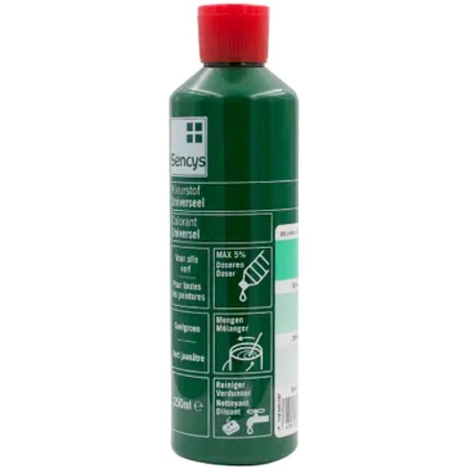 Sencys Universele Verfkleurstof Geelgroen 250ml
