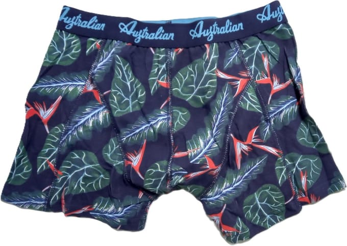Australian boxershorts - blauw - groen - rood - ondergoed - maat 122/128