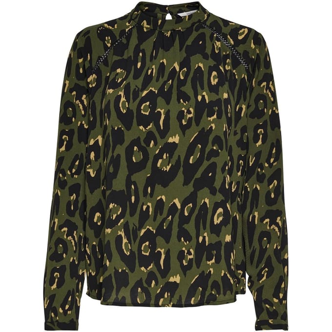 ONLY - maat 40 - ONLNEW MALLORY LS BLOUSE AOP WVN NOOS Dames T-Shirt