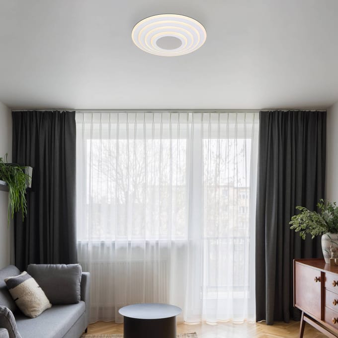 Globo - plafonniere - Jocelyn - wit - metaal - Ø 42cm - LED - 48544-40SH