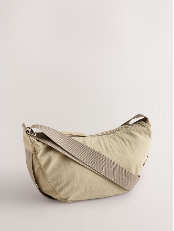 Next - Dames - Slingbag met stippen - Naturel