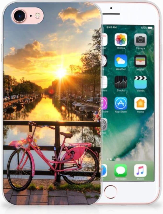 iPhone SE 2022 | SE 2020 | 8 | 7 Siliconen Back Cover Amsterdamse Grachten