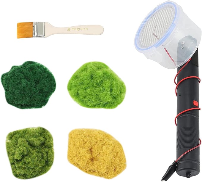 Gras Applicator - Landschap Tool - Modelbouw Terrarium - Statisch Gras Effect - 24.5cm Lengte - Zwart