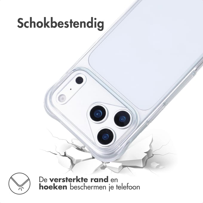 imoshion Hoesje - Geschikt voor Apple iPhone 17 Pro Max - Shockproof Case - Transparant