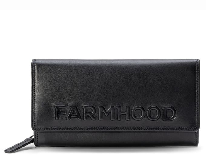 Farmhood Portemonnee Memphis Wallet Black Zwart