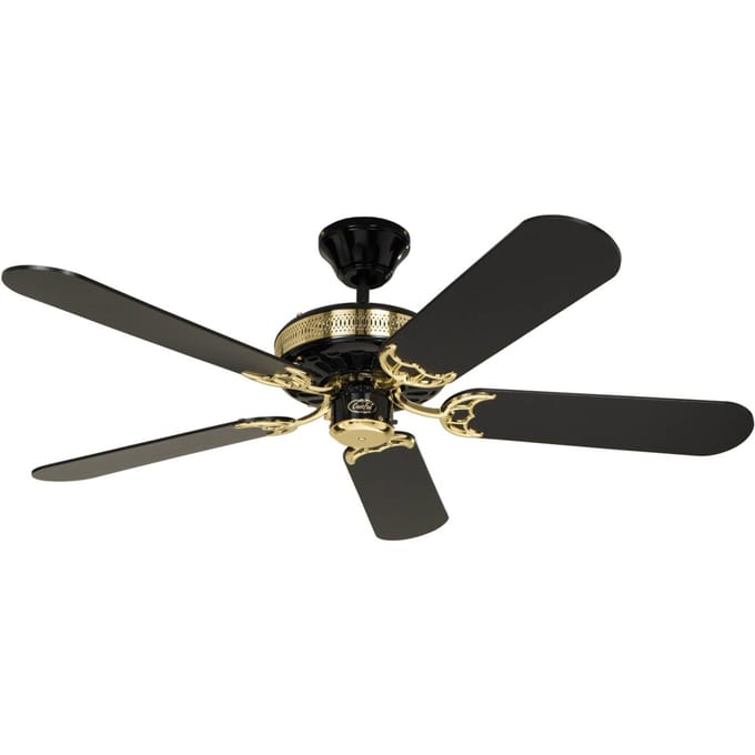 CasaFan Black Magic Plafondventilator 56 W (Ø x h) 132 cm x 335 mm Zwart Met wintermodus