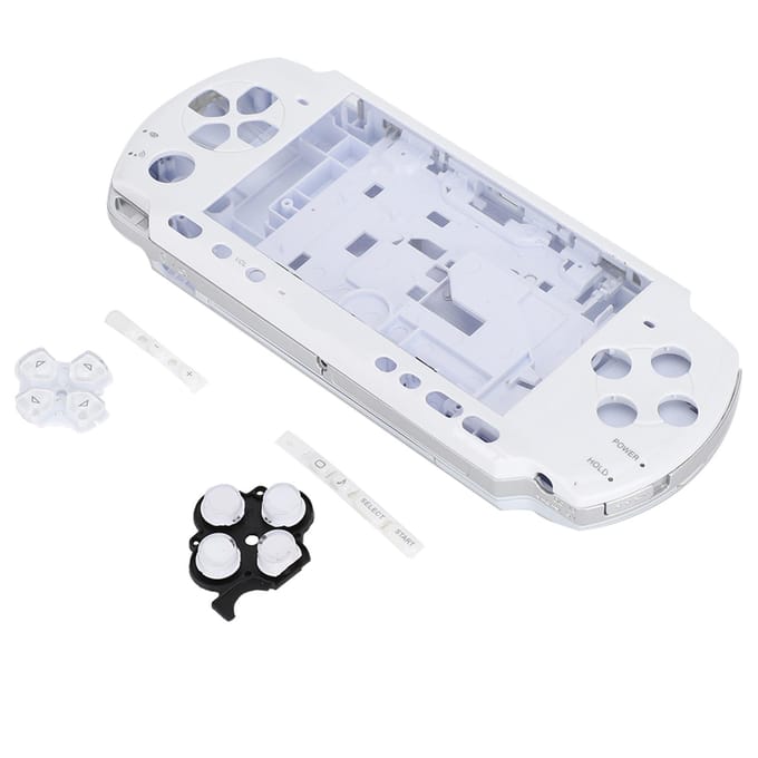 Voor PSP3000 Game Console Behuizing Volledige Behuizing Shell Met Schroevendraaier Draagbaar Compact(Geel) wit