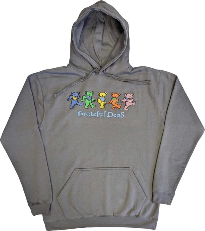 Grateful Dead - Dancing Bears Hoodie/trui - L - Grijs