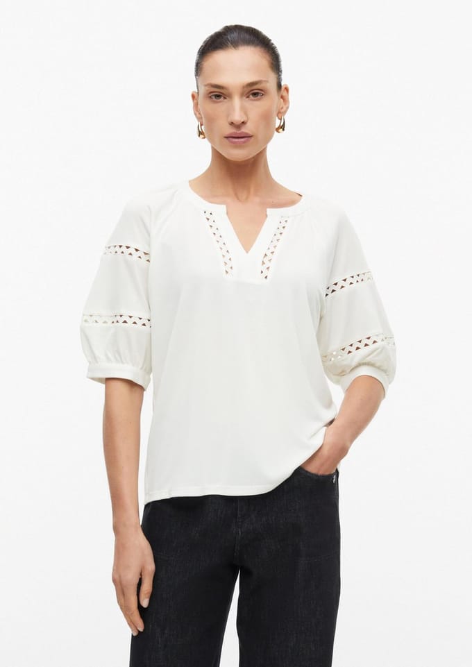 s.Oliver - female - T-shirt met kanten details