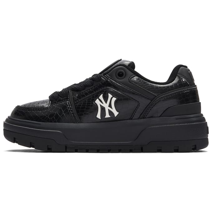 MLB Baskets Chunky Motif Crocodile Mode Décontractée Confortables Polyvalentes Augmentant la Taille Antidérapantes Basse Top Baskets Unisexe 3ASXCWL4N-50BKS 38.5 black